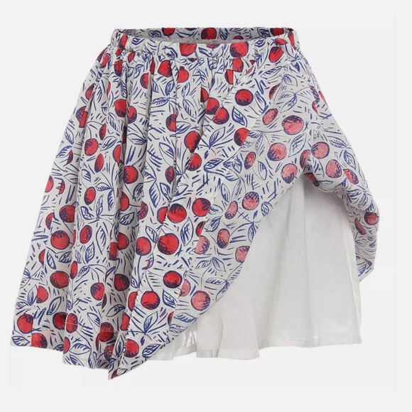 Bonpoint Lilo Cherry Print Pleated Skirt - Picture 2 of 9